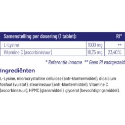 Vitakruid L-Lysine 1000 Mg -Verzorgingsproducten Winkel 1023993 4