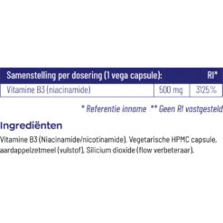 Vitakruid B3 Niacinamide 500 Mg 11 Vitakruid B3 Niacinamide 500 Mg -Verzorgingsproducten Winkel 1024009 5