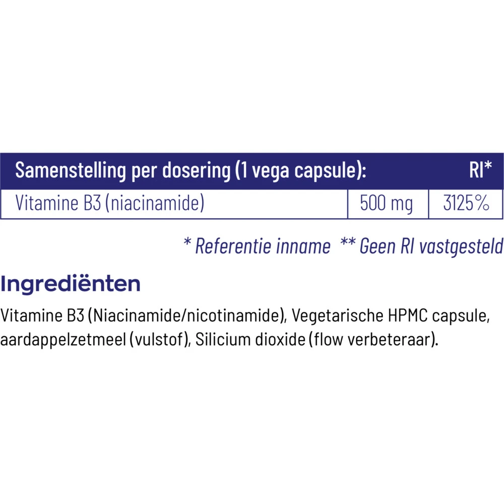Vitakruid B3 Niacinamide 500 Mg 7 Vitakruid B3 Niacinamide 500 Mg - Afbeelding 5