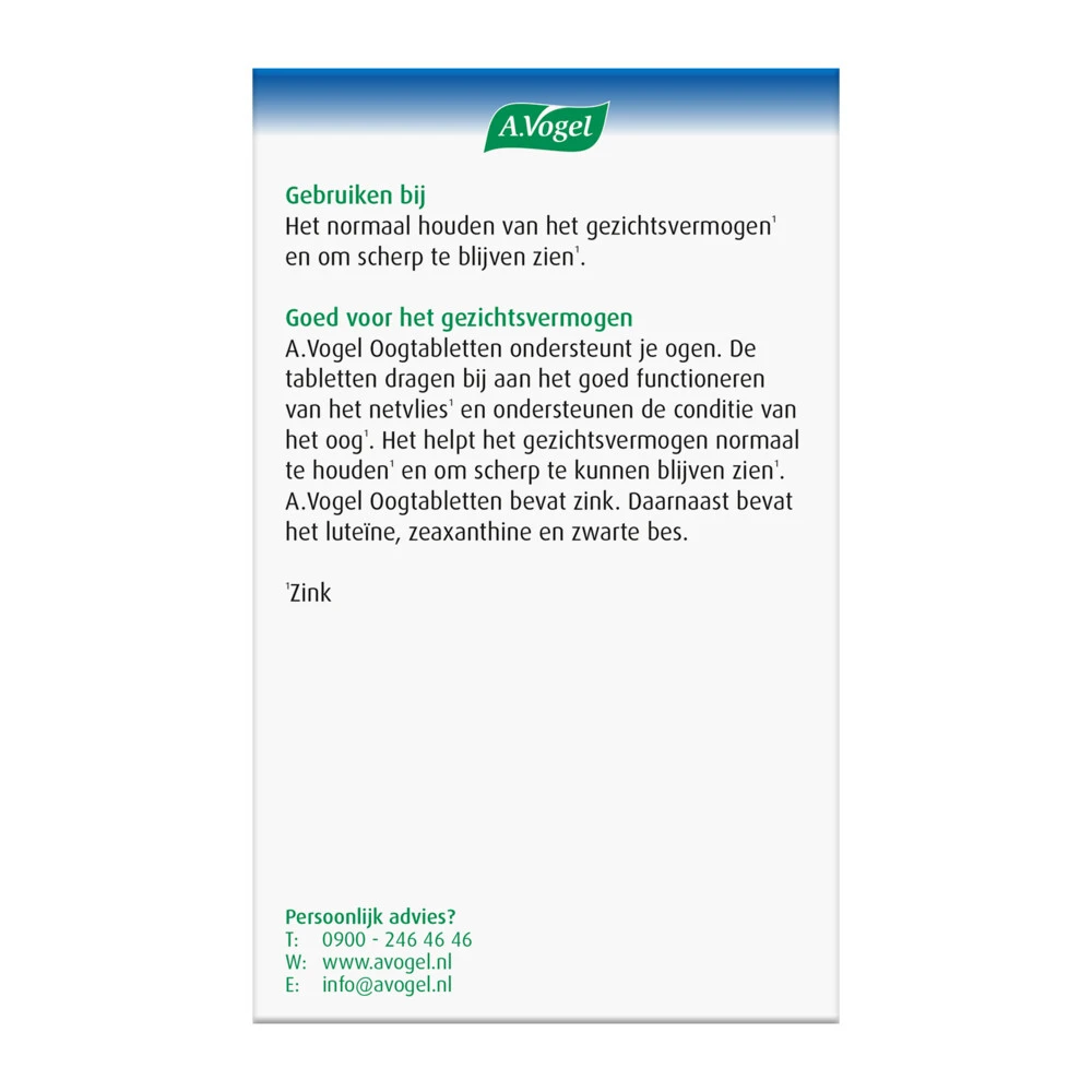 A.Vogel Oogtabletten 6 A.Vogel Oogtabletten - Afbeelding 4