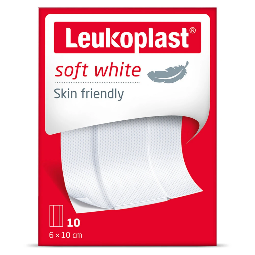10x Leukoplast Wondpleisters Zacht 8 X 10 Cm Soft White 3 10x Leukoplast Wondpleisters Zacht 8 X 10 Cm Soft White