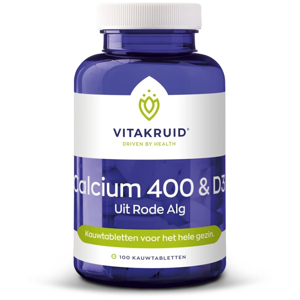 Vitakruid Calcium 400 & D3 Uit Rode Alg 3 Vitakruid Calcium 400 & D3 Uit Rode Alg