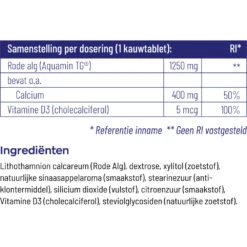 Vitakruid Calcium 400 & D3 Uit Rode Alg 10 Vitakruid Calcium 400 & D3 Uit Rode Alg -Verzorgingsproducten Winkel 1040357 4