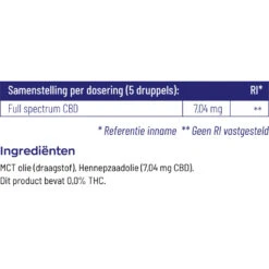Vitakruid CBD Olie 5% Full Spectrum -Verzorgingsproducten Winkel 1050582 4