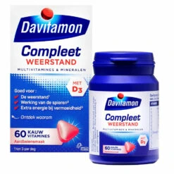 Davitamon Compleet Weerstand Kauwvitamines Aardbei -Verzorgingsproducten Winkel 756505 3