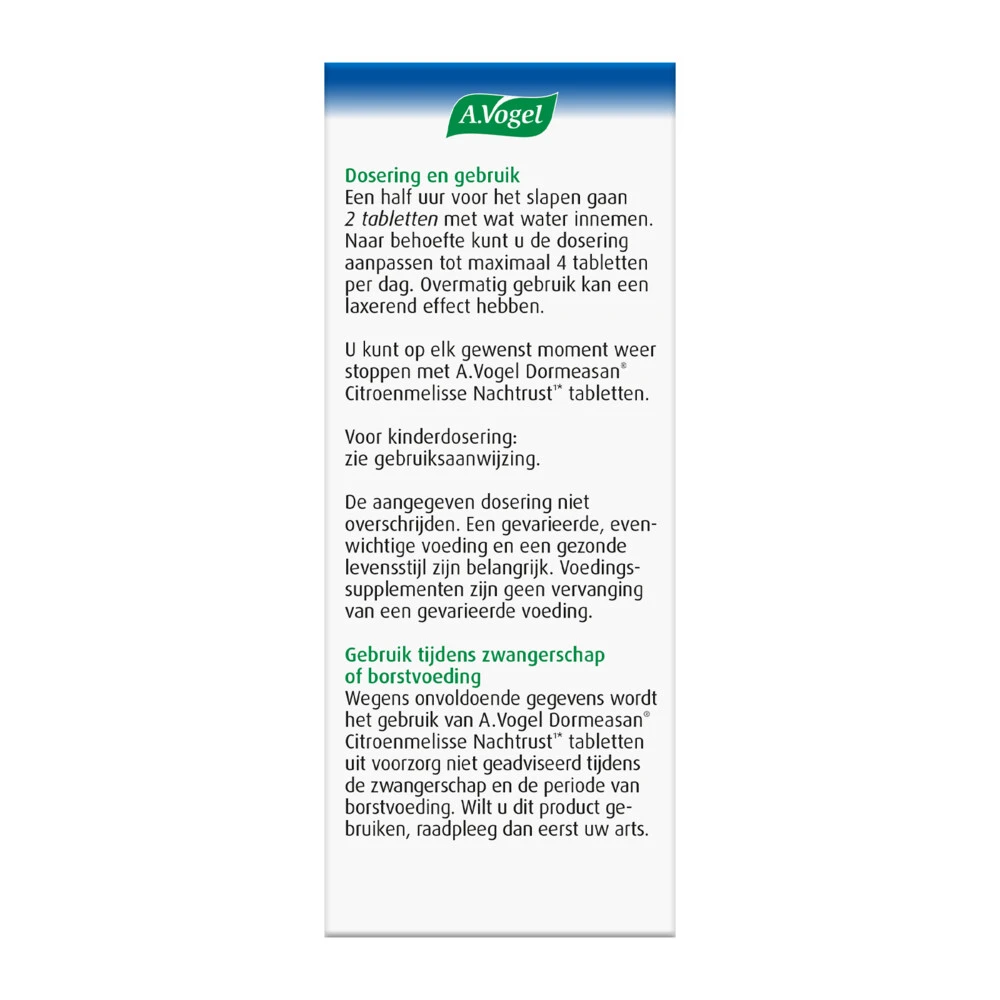 A.Vogel Dormeasan Nachtrust Citroenmelisse 5 A.Vogel Dormeasan Nachtrust Citroenmelisse - Afbeelding 3