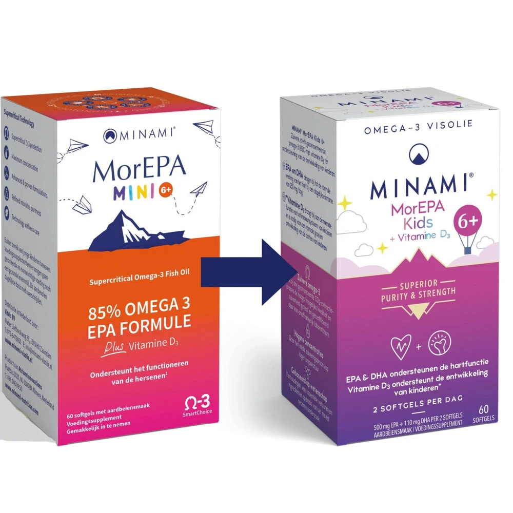 2x Minami Morepa MorEPA Mini Smart Fats 4 2x Minami Morepa MorEPA Mini Smart Fats - Afbeelding 2