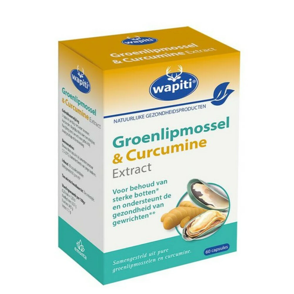 Wapiti Groenlipmossel Curcum 4 Wapiti Groenlipmossel Curcum - Afbeelding 2